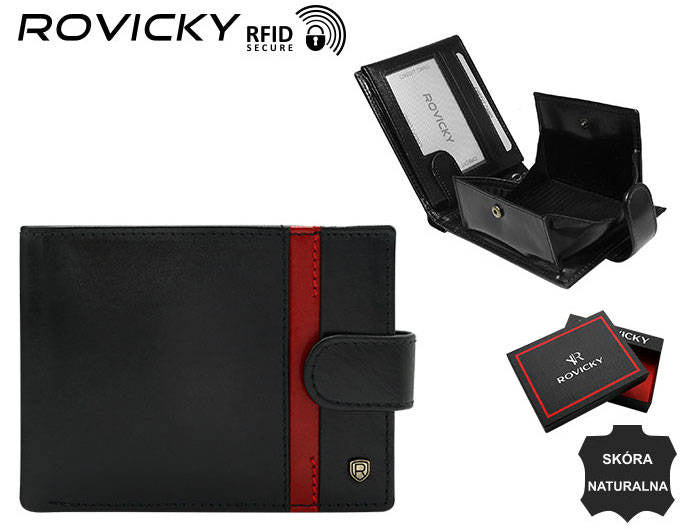 Vīriešu ādas maks Rovicky RV114 S409