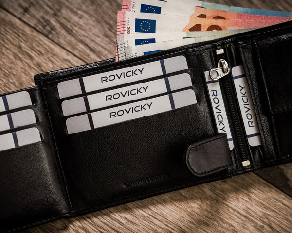 Vīriešu ādas maks Rovicky RV122 S400