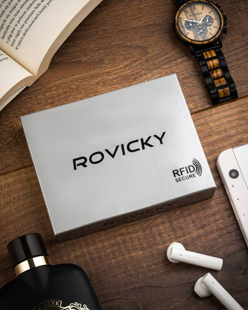 Vīriešu ādas maks Rovicky RV131 S390