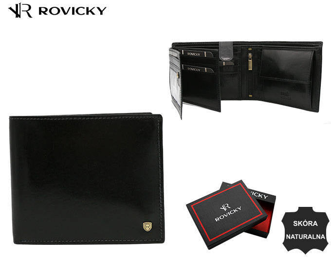 Vīriešu ādas maks Rovicky RV143 S377