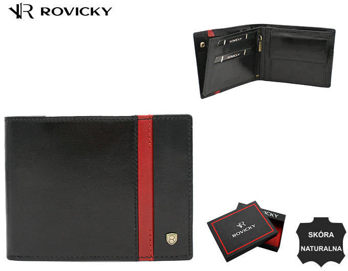 Vīriešu ādas maks Rovicky RV157 S362