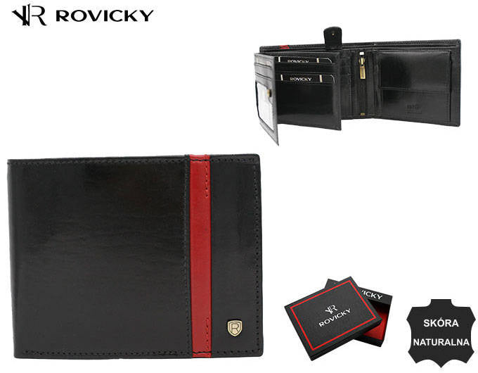Vīriešu ādas maks Rovicky RV159 S360