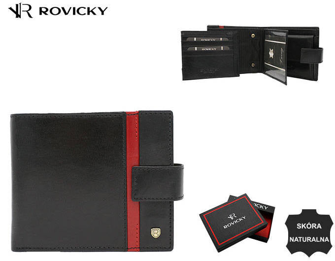 Vīriešu ādas maks Rovicky RV160 S358