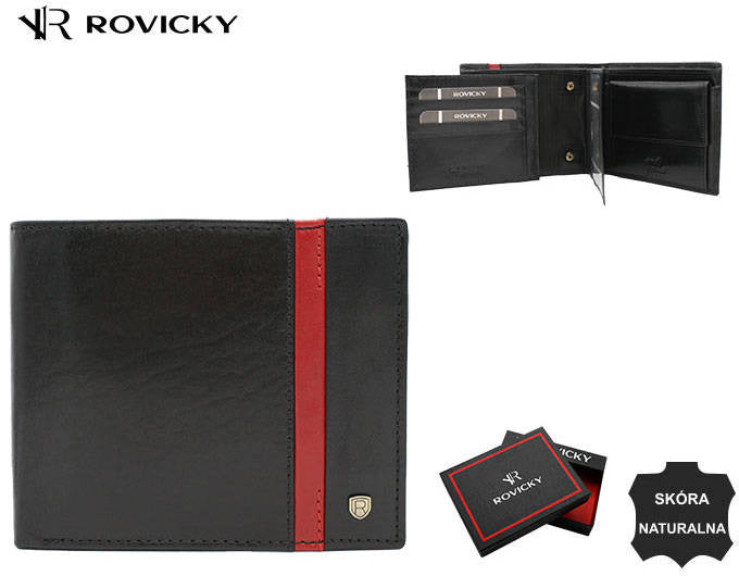 Vīriešu ādas maks Rovicky RV161 S357