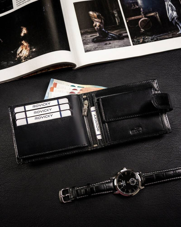 Vīriešu ādas maks Rovicky RV181 S336