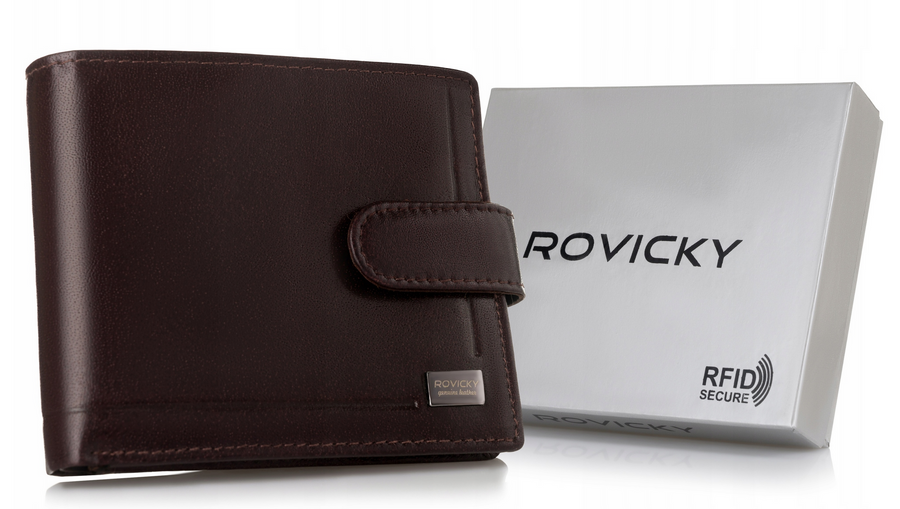 Vīriešu ādas maks Rovicky RV202 S316