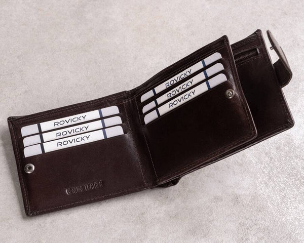 Vīriešu ādas maks Rovicky RV202 S316