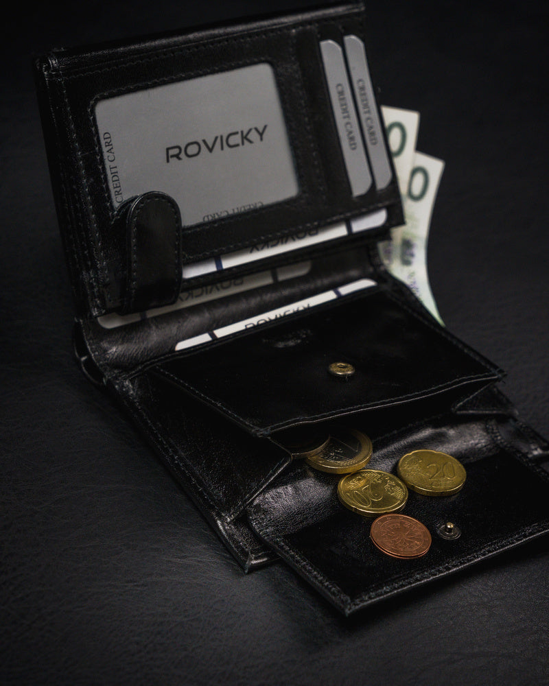 Vīriešu ādas maks Rovicky RV49 S252