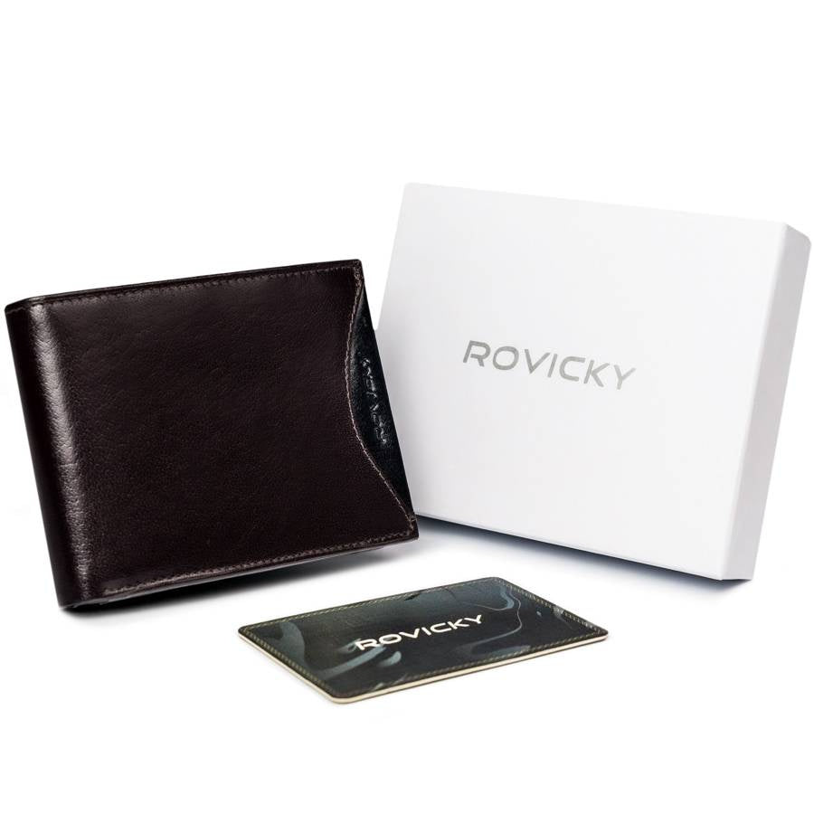 Vīriešu ādas maks Rovicky RV57 S245