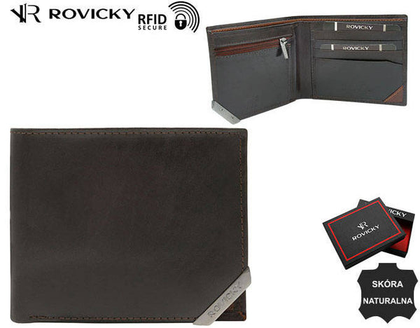 Vīriešu ādas maks Rovicky RV70 S231