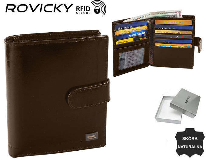 Vīriešu ādas maks Rovicky RV82 S219