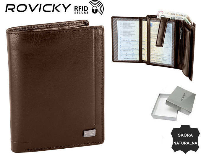 Vīriešu ādas maks Rovicky RV83 S218