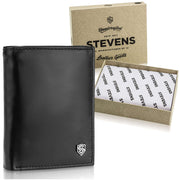 Vīriešu ādas maks Stevens Z03-326, melns S183