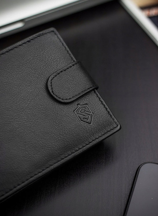 Vīriešu ādas maks STEVENS RFID S200