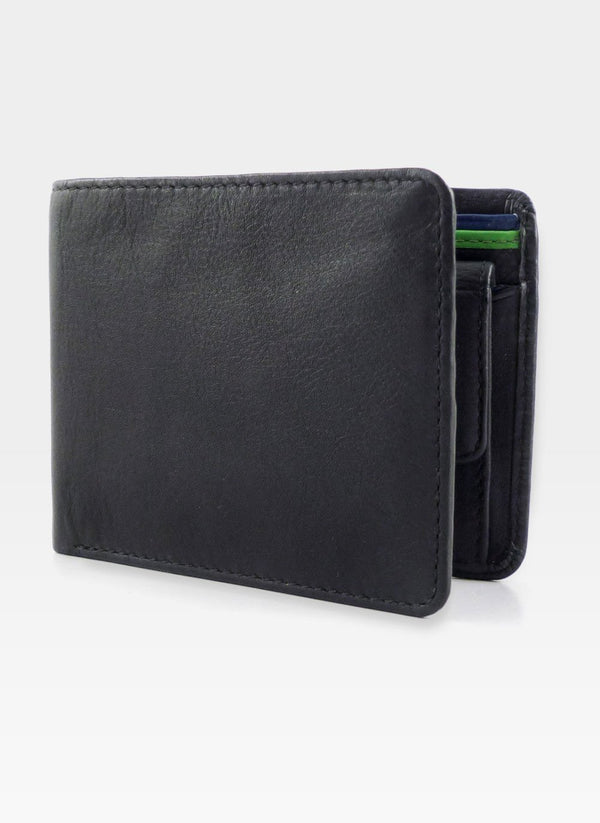 Vīriešu maks Visconti BD10, melns S77