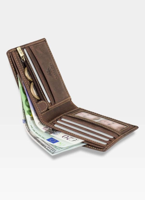 Vīriešu maks Visconti M2, brūns S65