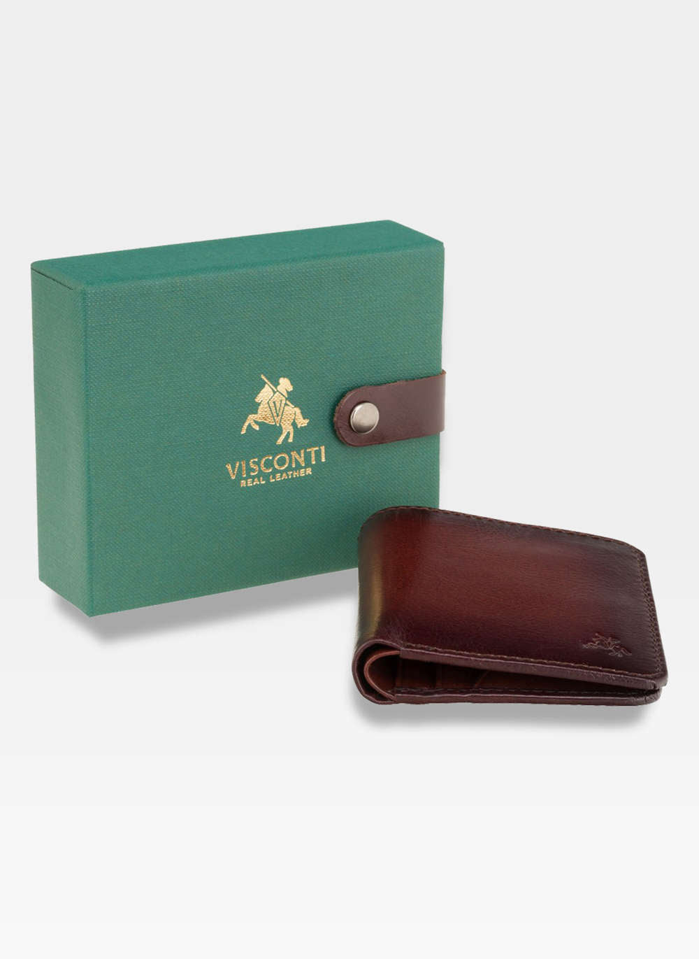 Vīriešu maks Visconti N7, brūns S53
