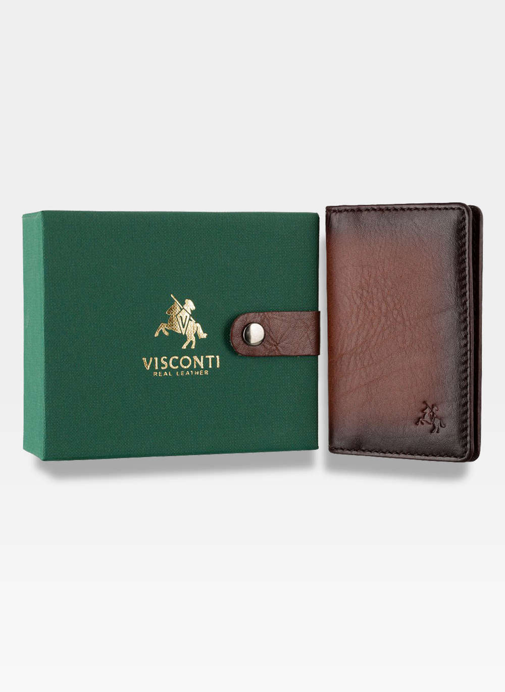 Vīriešu maks Visconti N8, brūns S52