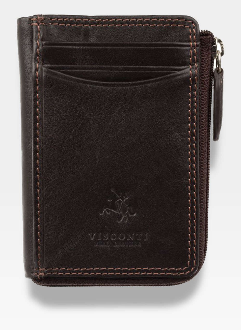 Vīriešu maks Visconti P1, brūns S50
