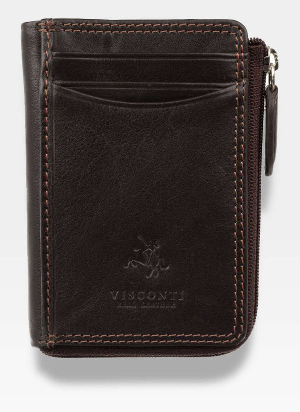 Vīriešu maks Visconti P1, brūns S50