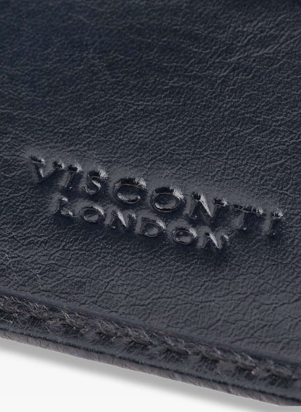 Vīriešu maks Visconti P5, melns S44
