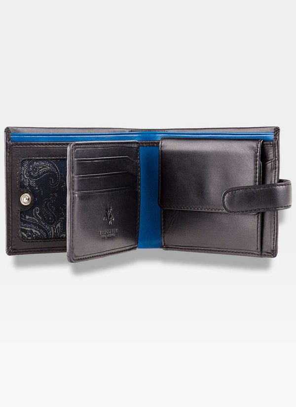 Vīriešu maks Visconti PM102, melns S39