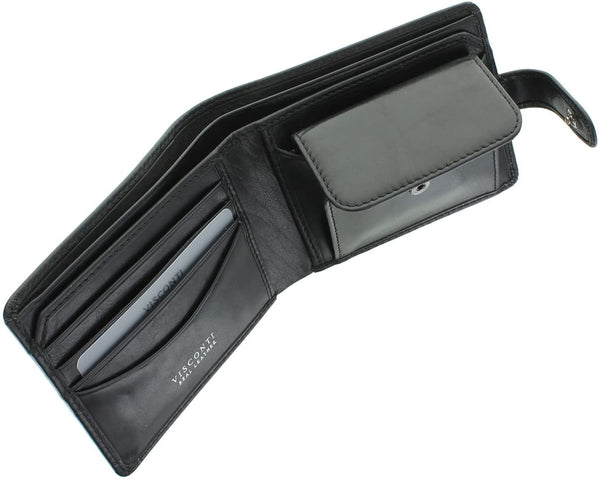 Vīriešu maks Visconti TSC47, melns S32