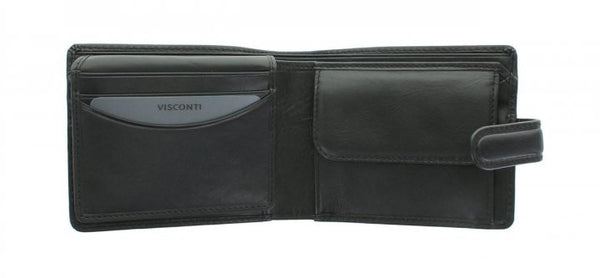 Vīriešu maks Visconti TSC48, melns S31