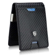 Vīriešu plāns maks, karšu turētājs ar RFID F02 oglekļa šķiedras S19 