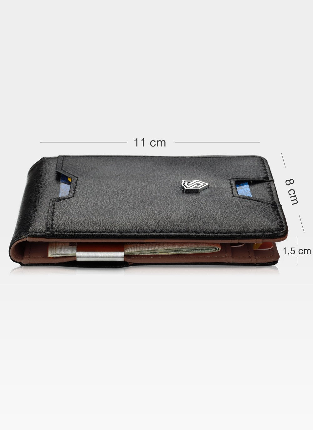 Vīriešu plāns maks, karšu turētājs ar RFID S22