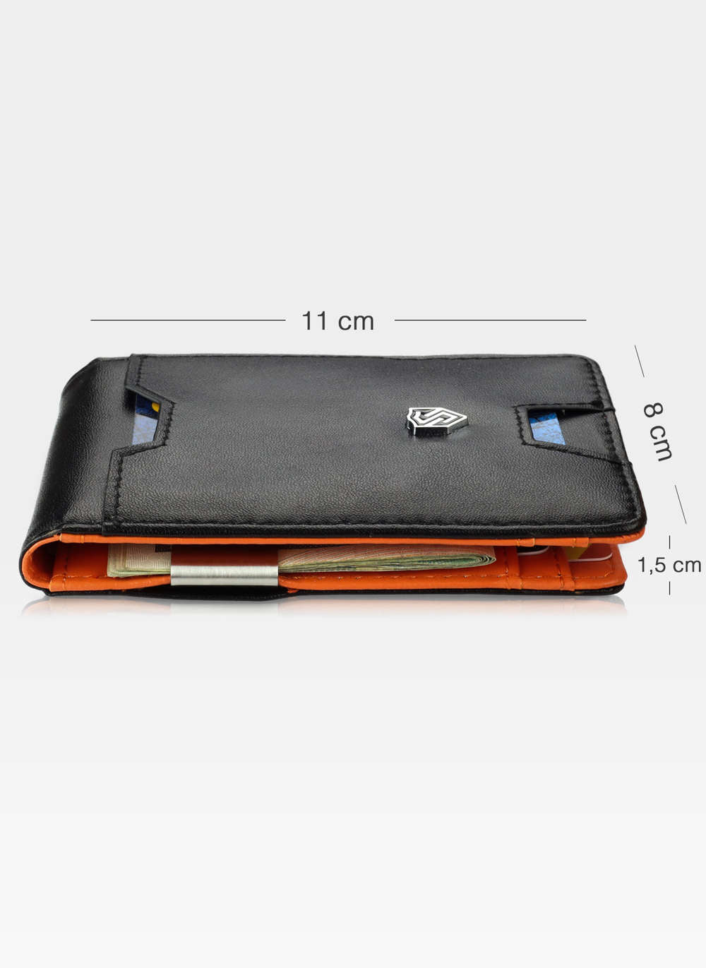 Vīriešu plāns maks, karšu turētājs ar RFID S23 identifikāciju