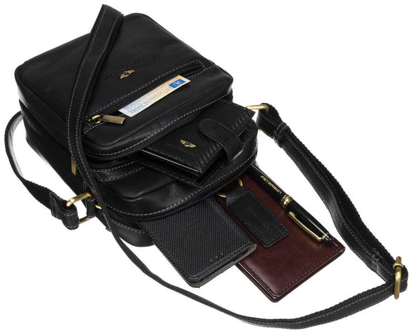 Vīriešu rokassoma Peterson B01, melna R152