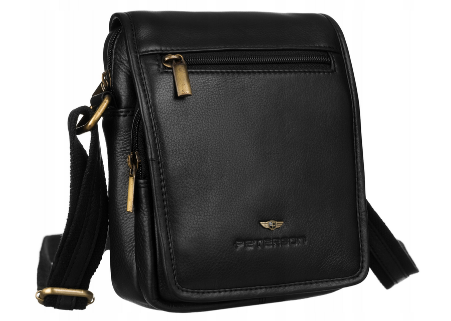 Vīriešu rokassoma Peterson N50, melna R149