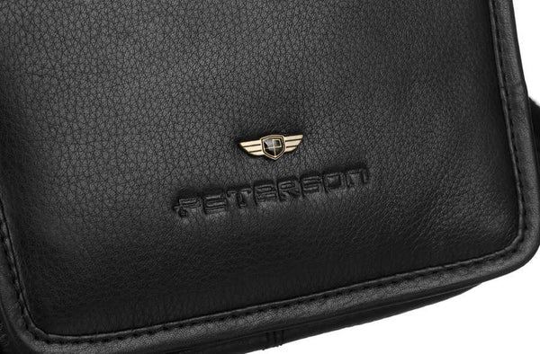 Vīriešu rokassoma Peterson N50, melna R149