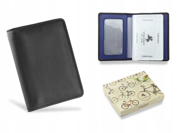 Vīriešu karšu maciņš Visconti VSL-24 Blk/Cobalt S6