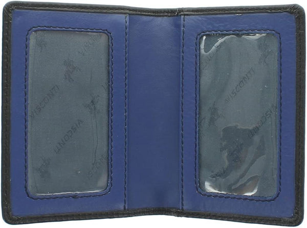 Vīriešu karšu maciņš Visconti VSL-24 Blk/Cobalt S6