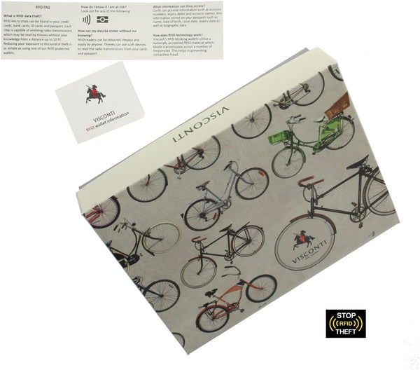 Vīriešu karšu maciņš Visconti VSL-24 Blk/Red S5