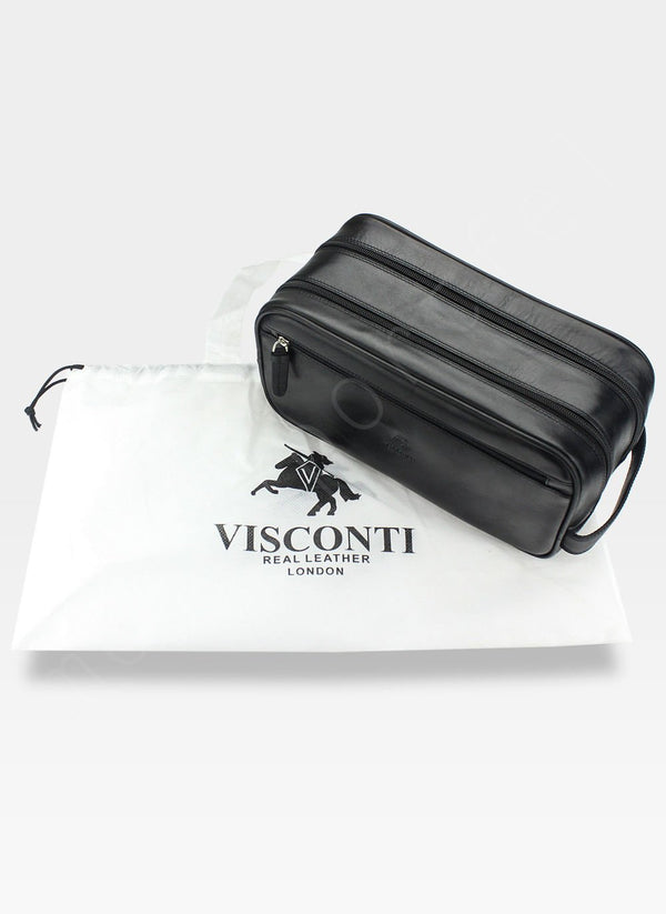 Vīriešu kosmētikas soma Visconti MZ100, melna R5