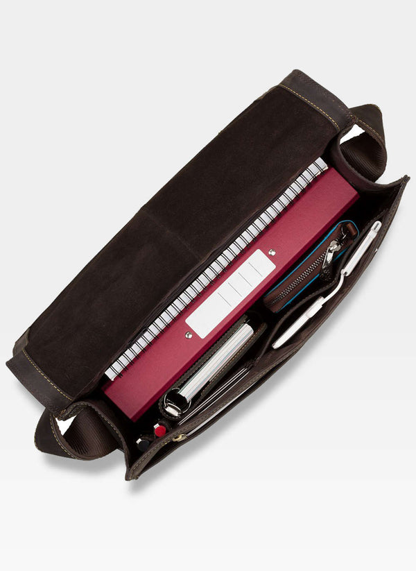 Vīriešu soma Visconti XL, tumši brūna R3