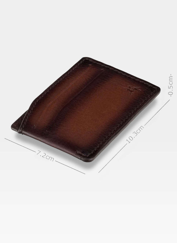 Vīriešu īstas ādas karšu maciņš Visconti MT-86, tumši brūns S2