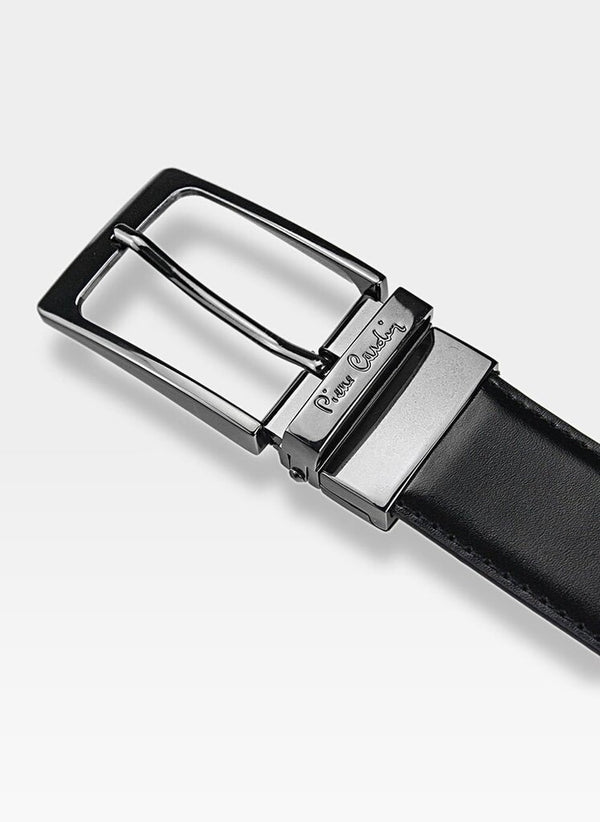 Vīriešu ādas josta Pierre Cardin FWJX5, melna