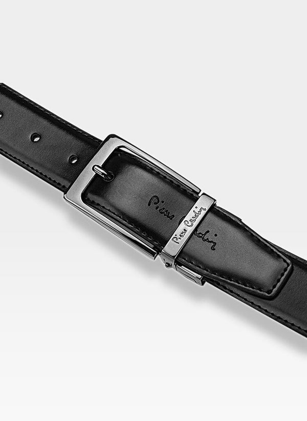 Vīriešu ādas josta Pierre Cardin FWJX5, melna