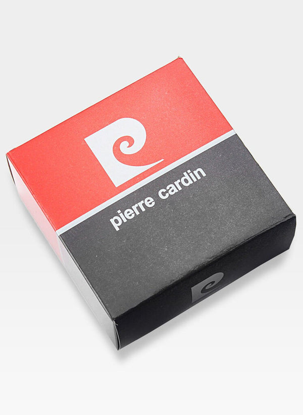 Vīriešu ādas josta Pierre Cardin, melna