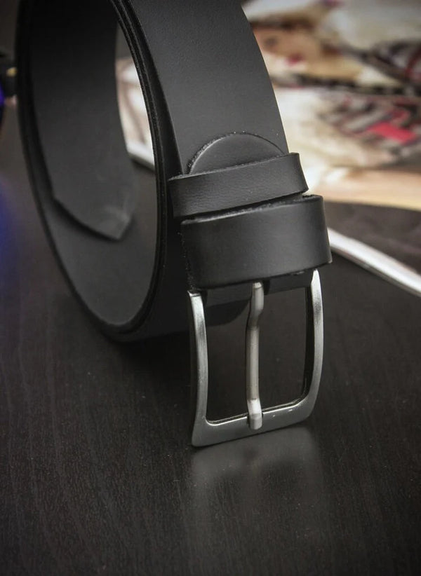 Dāvanu komplekts vīriešu makam un jostai Stevens, melns D152