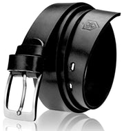 Vīriešu ādas josta STEVENS melna D45